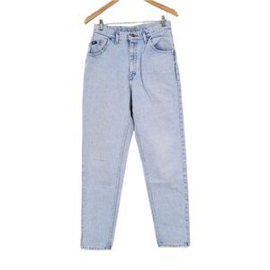 Lee Vintage  Mom Jeans Ultra Light Acid Wash Cotton High-waisted Size 13 Long